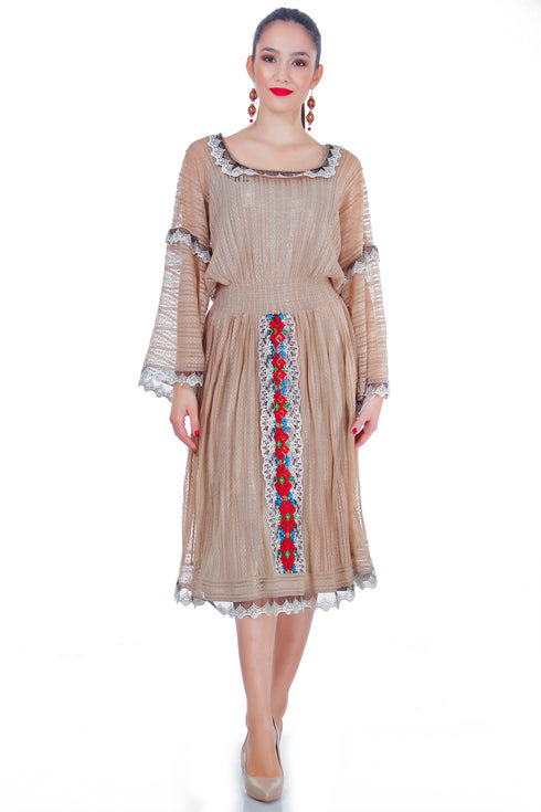 Rochie dantela cu broderie freeshipping - Liza Panait Online Boutique